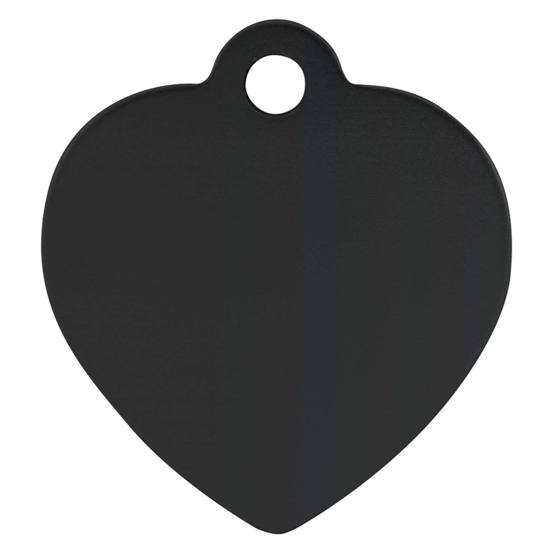1" x 1" Laserable Anodized Aluminum Heart Pet Tag