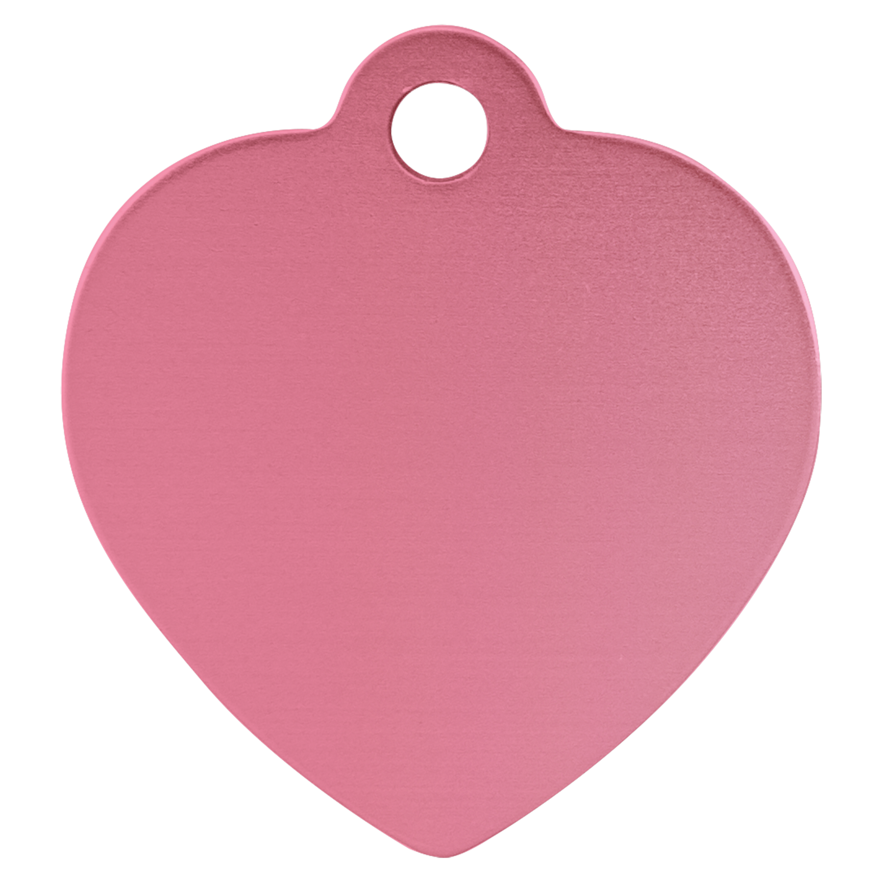 1 1/4" x 1 1/4" Laserable Anodized Aluminum Heart Pet Tag