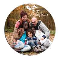 Ceramic Photo Ornament — Round
