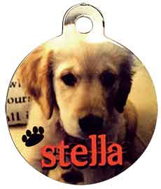Full-Color Round Pet Tag (1.25" x 1.5")